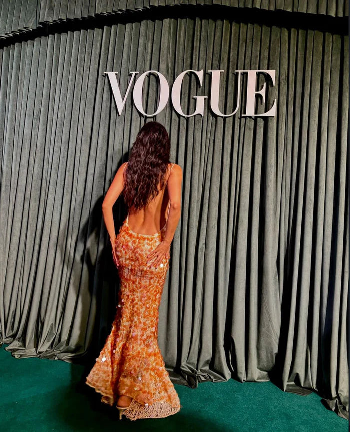 TAN SCULPT MAXI DRESS
