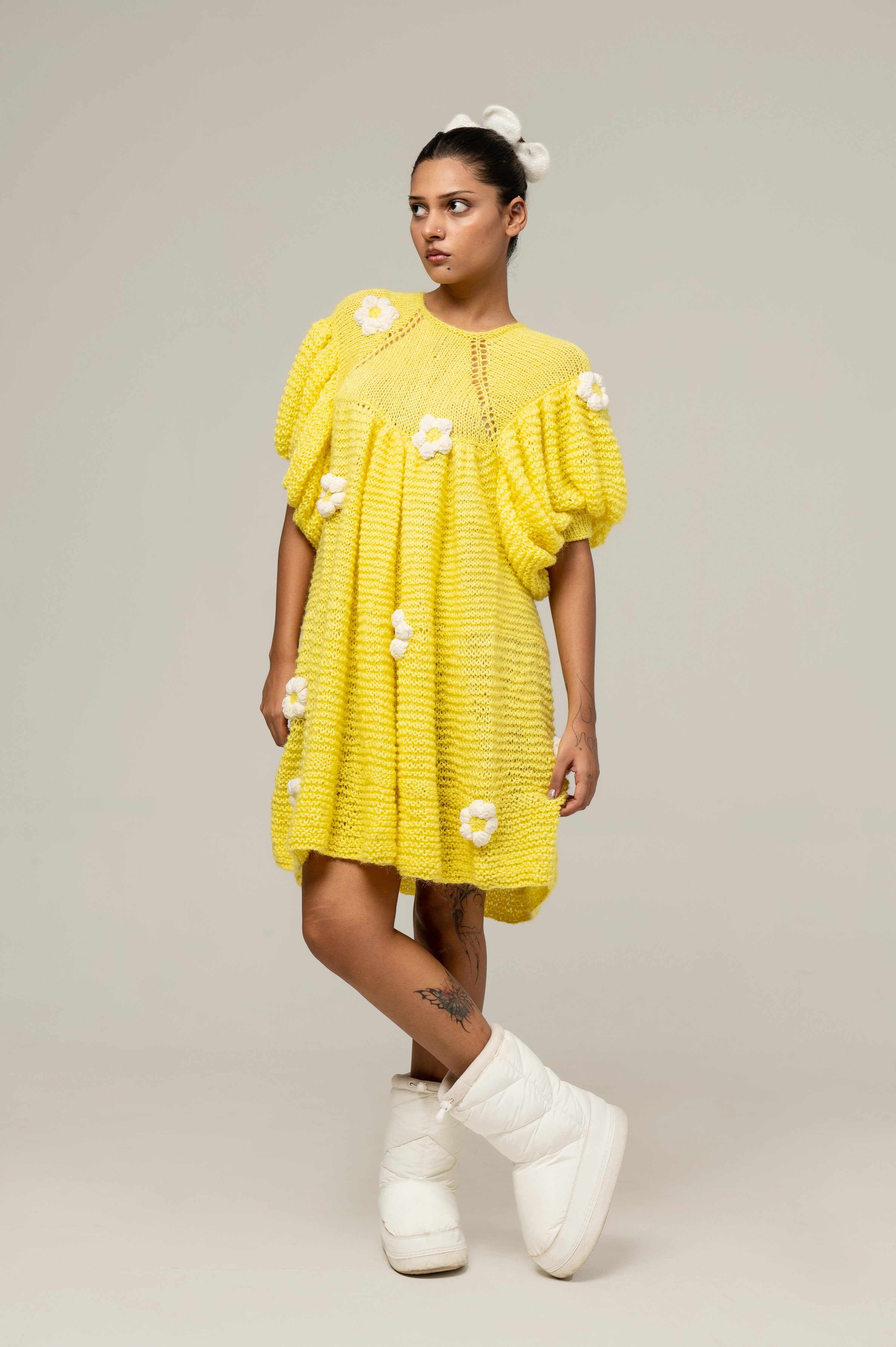 HANDKNITTED SUNSHINE DRESS