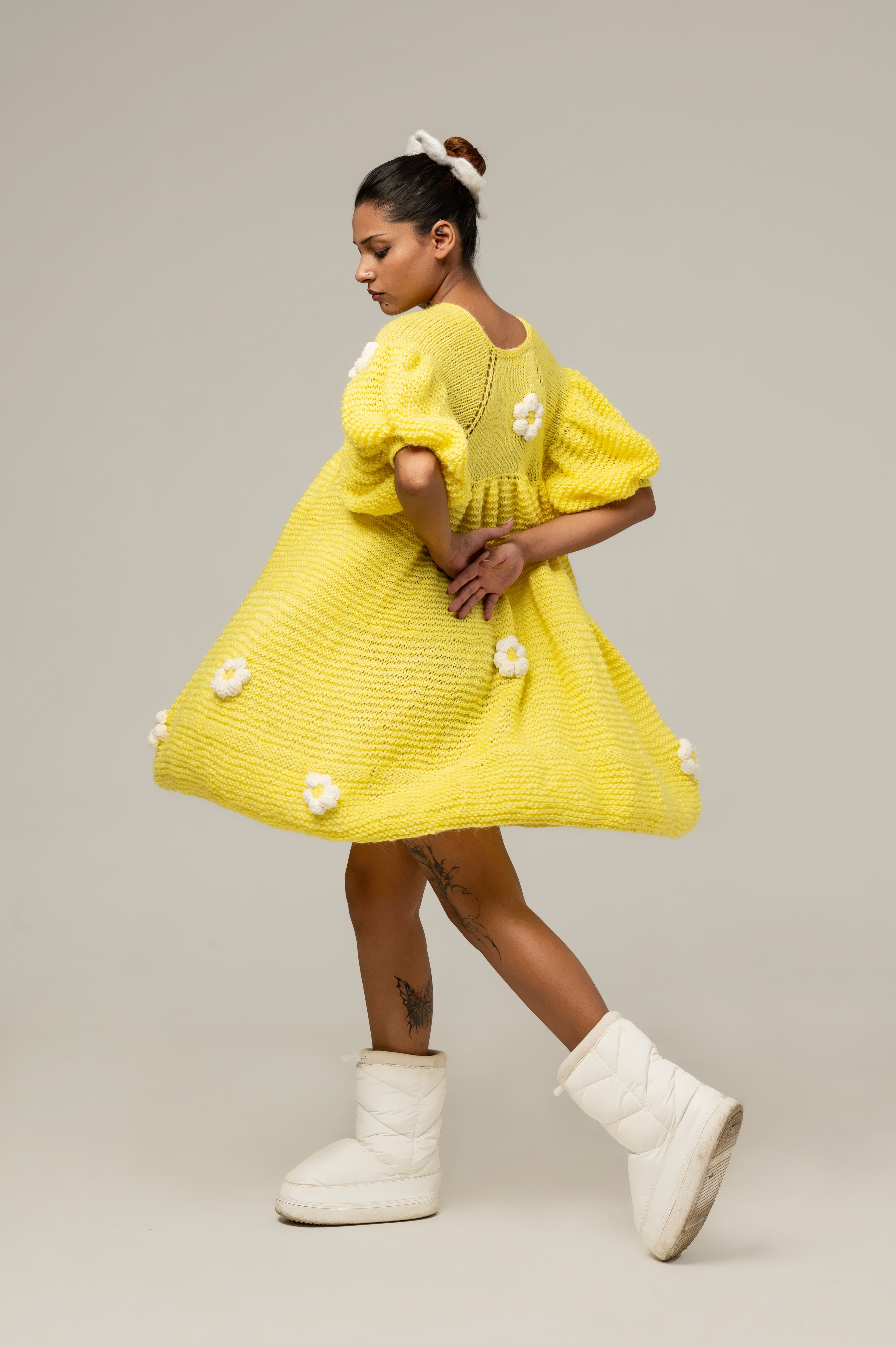 HANDKNITTED SUNSHINE DRESS
