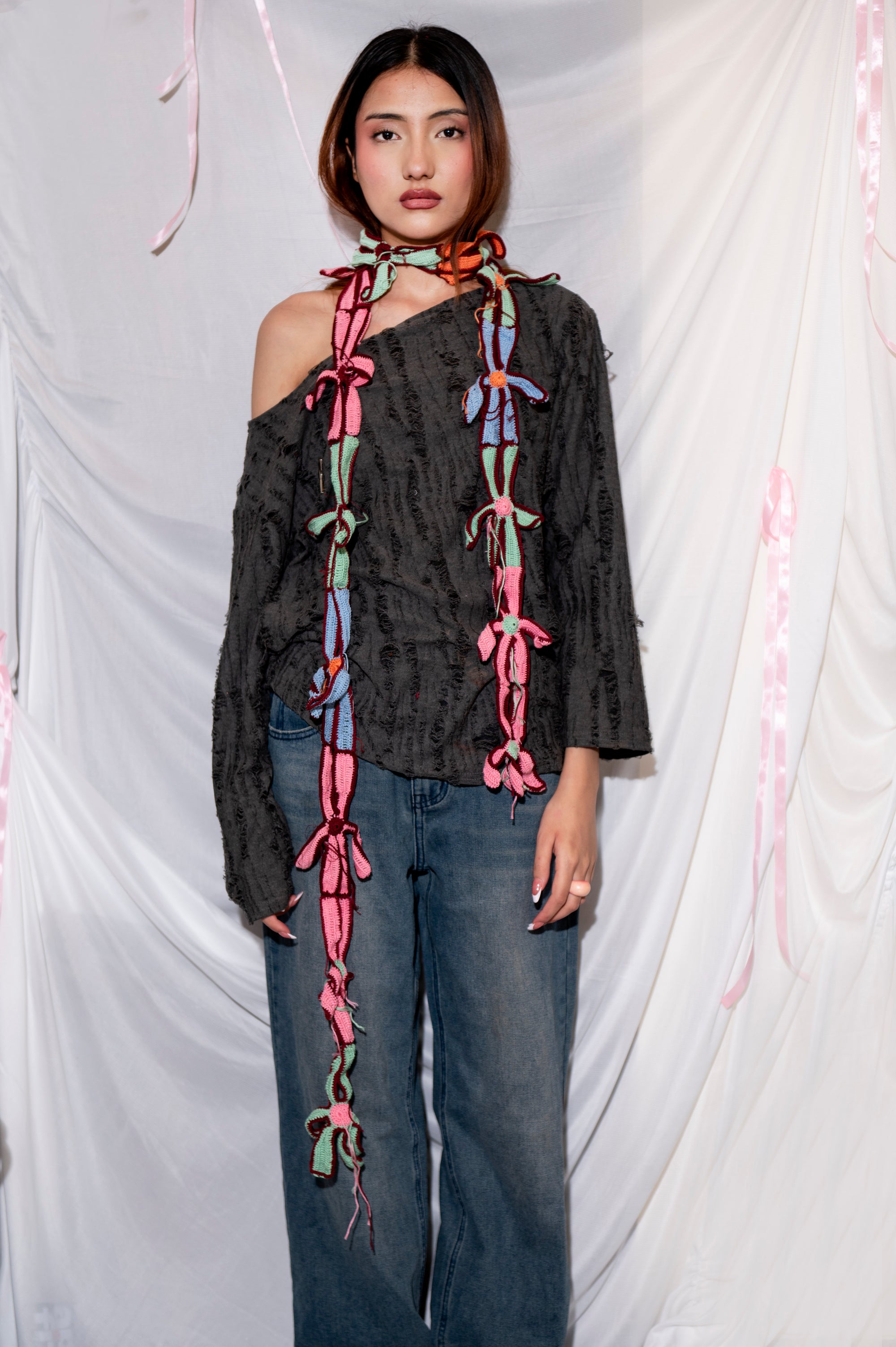 WILDFLOWER CHAIN SCARF