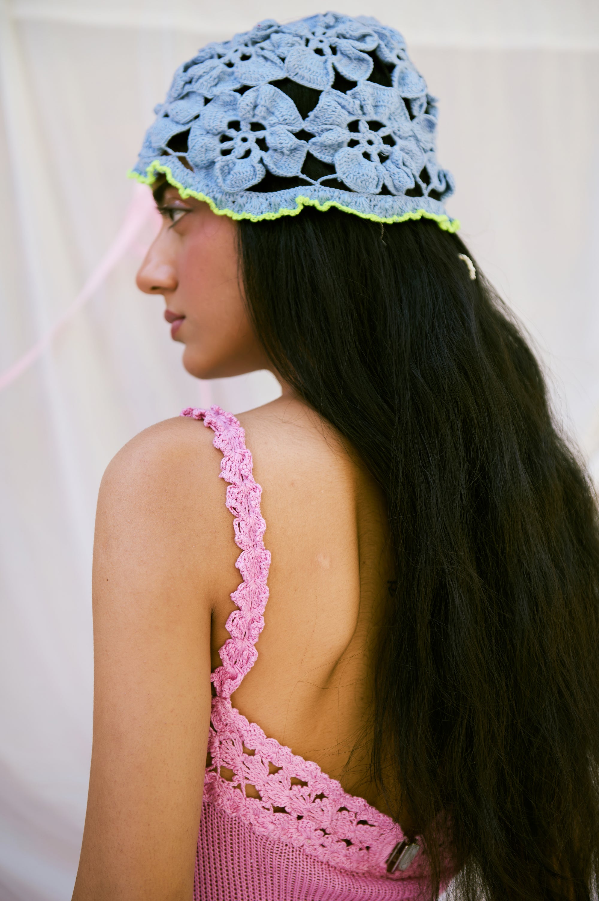 CROCHET FLOWER HAT