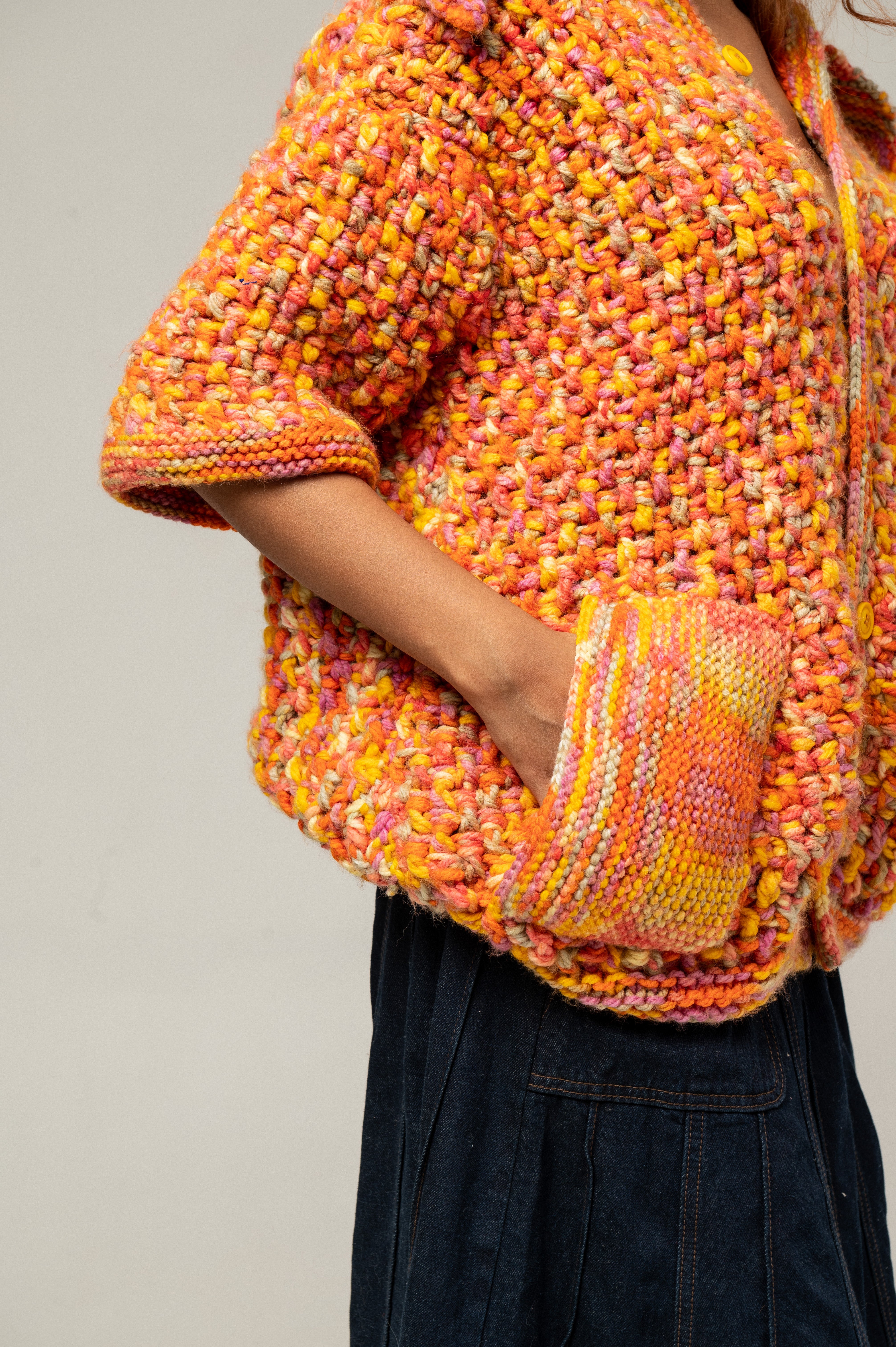 CROCHET FRUIT LOOP SWEATER